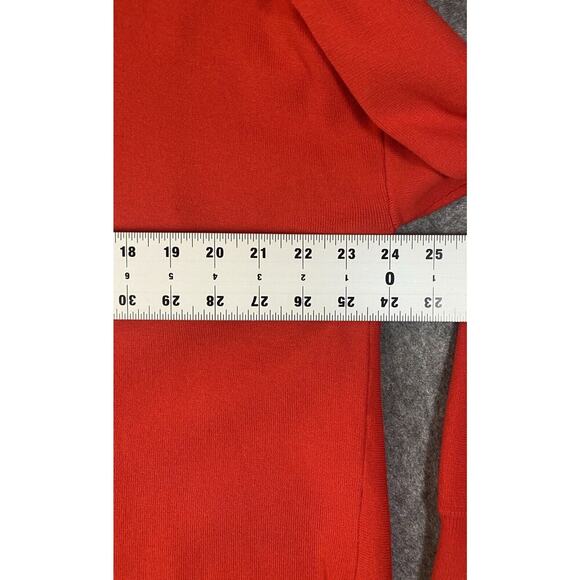 Alice & Olivia Sweater Womens Medium Red Open Back With Bows Holiday - Picture 7 of 16